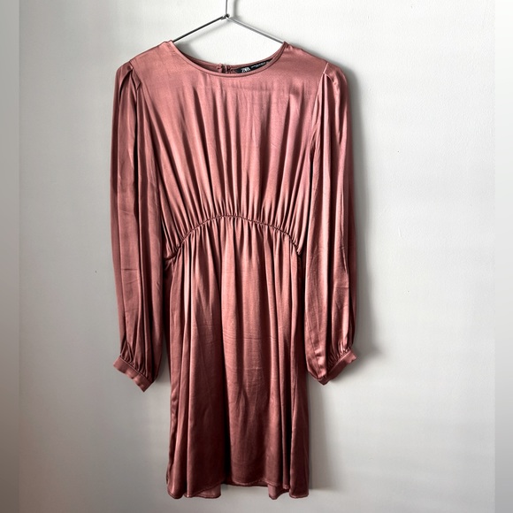 ZARA dress - color cooper/pink - Picture 1 of 4